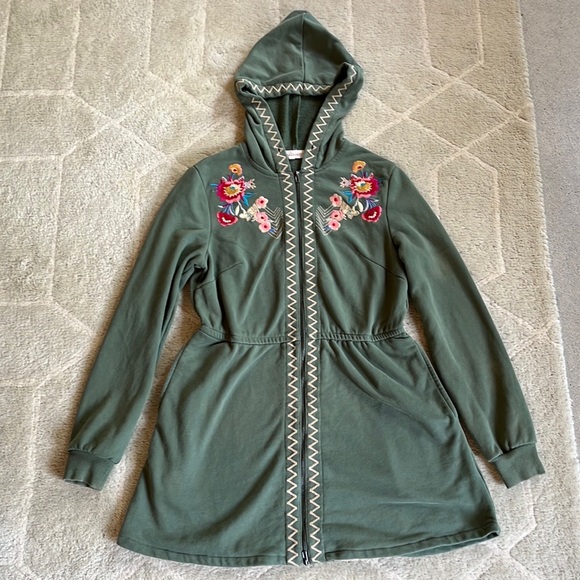 Solitaire Jackets & Blazers - Solitaire Embroidered Hoodie Jacket